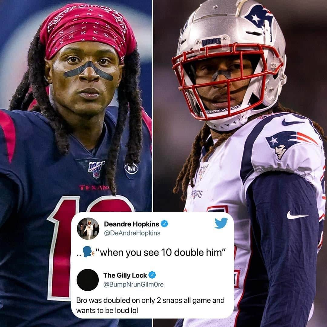 スポーツセンターさんのインスタグラム写真 - (スポーツセンターInstagram)「DeAndre Hopkins and Stephon Gilmore sent some subtweets a few days after the Texans’ win over the Patriots.」12月5日 9時23分 - sportscenter