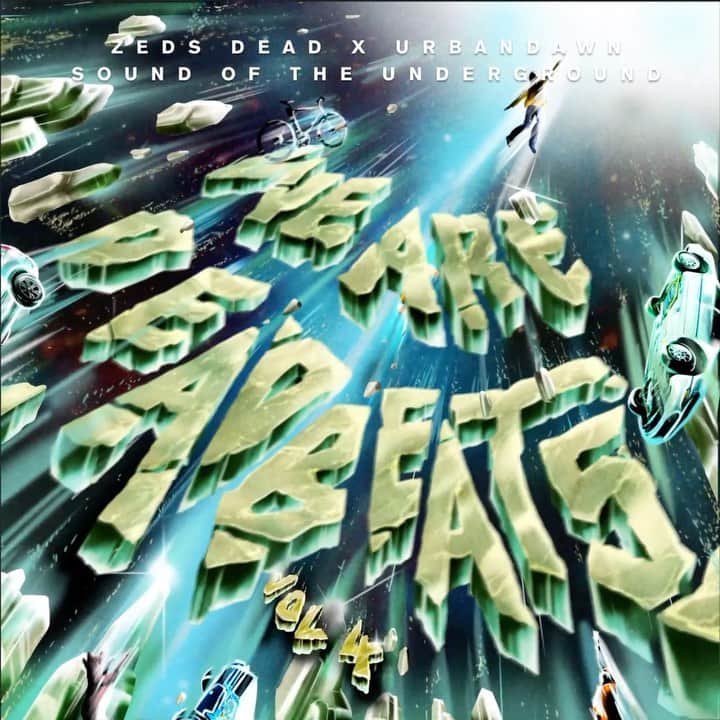 Zeds Deadのインスタグラム：「Sound Of The Underground w/ @urbandawndnb is out now! WE ARE DEADBEATS Vol. 4 available everywhere 1.14.20 PRE-SAVE IN BIO」