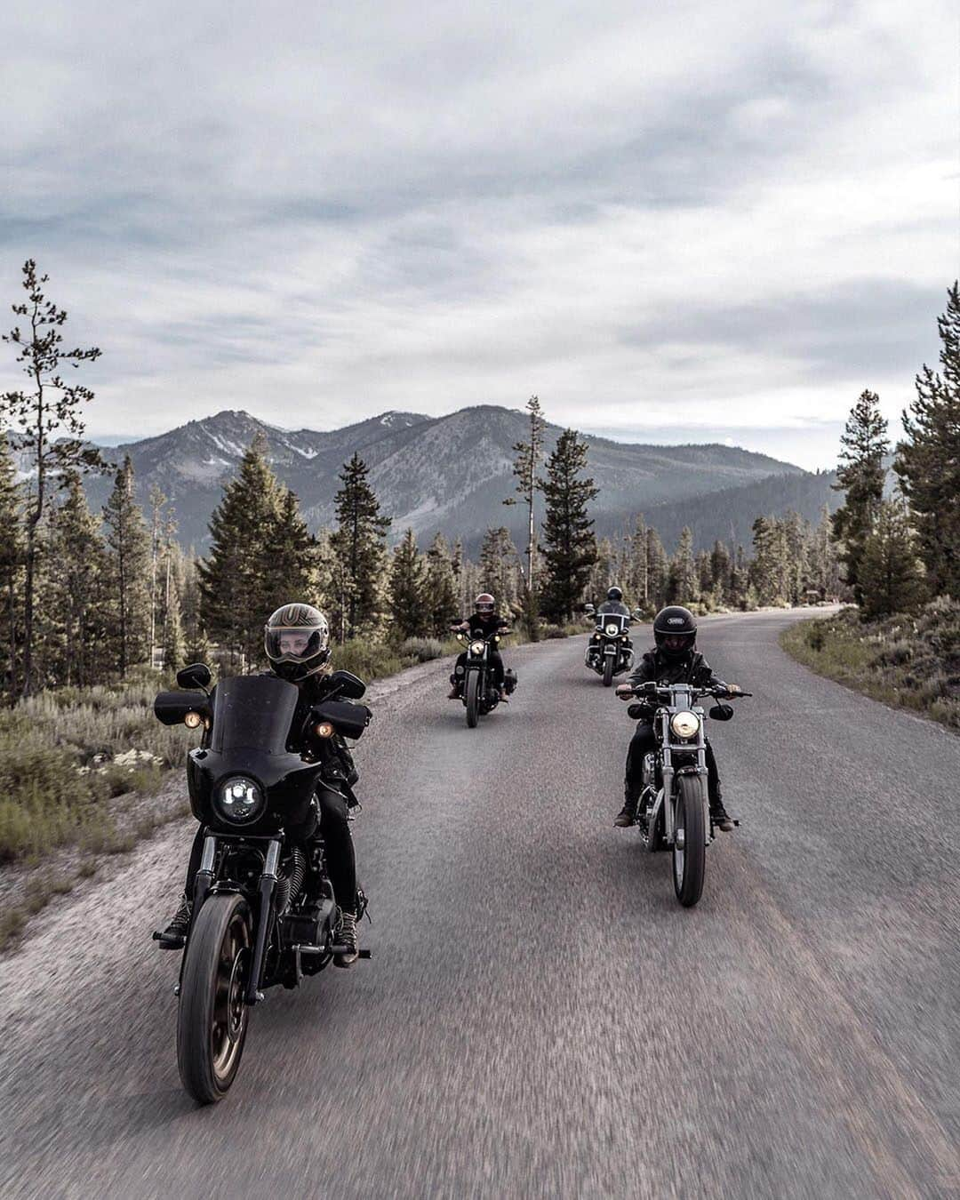 Harley-Davidsonさんのインスタグラム写真 - (Harley-DavidsonInstagram)「Cruising through cedar canyons and breathing in that mountain air, @thelitas spent five August days traveling 2,000 miles through #GlacierNationalPark. Who else has ridden through these majestic peaks? #HarleyDavidson 📷 @dan_sammons」12月5日 3時48分 - harleydavidson