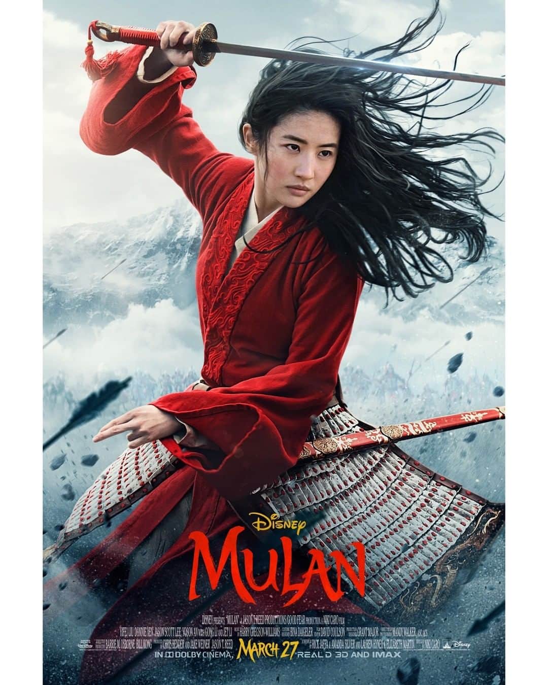 Walt Disney Studiosさんのインスタグラム写真 - (Walt Disney StudiosInstagram)「Check out the official poster for Disney’s #Mulan. Tune in tomorrow morning to watch the brand new trailer!」12月5日 5時00分 - disneystudios