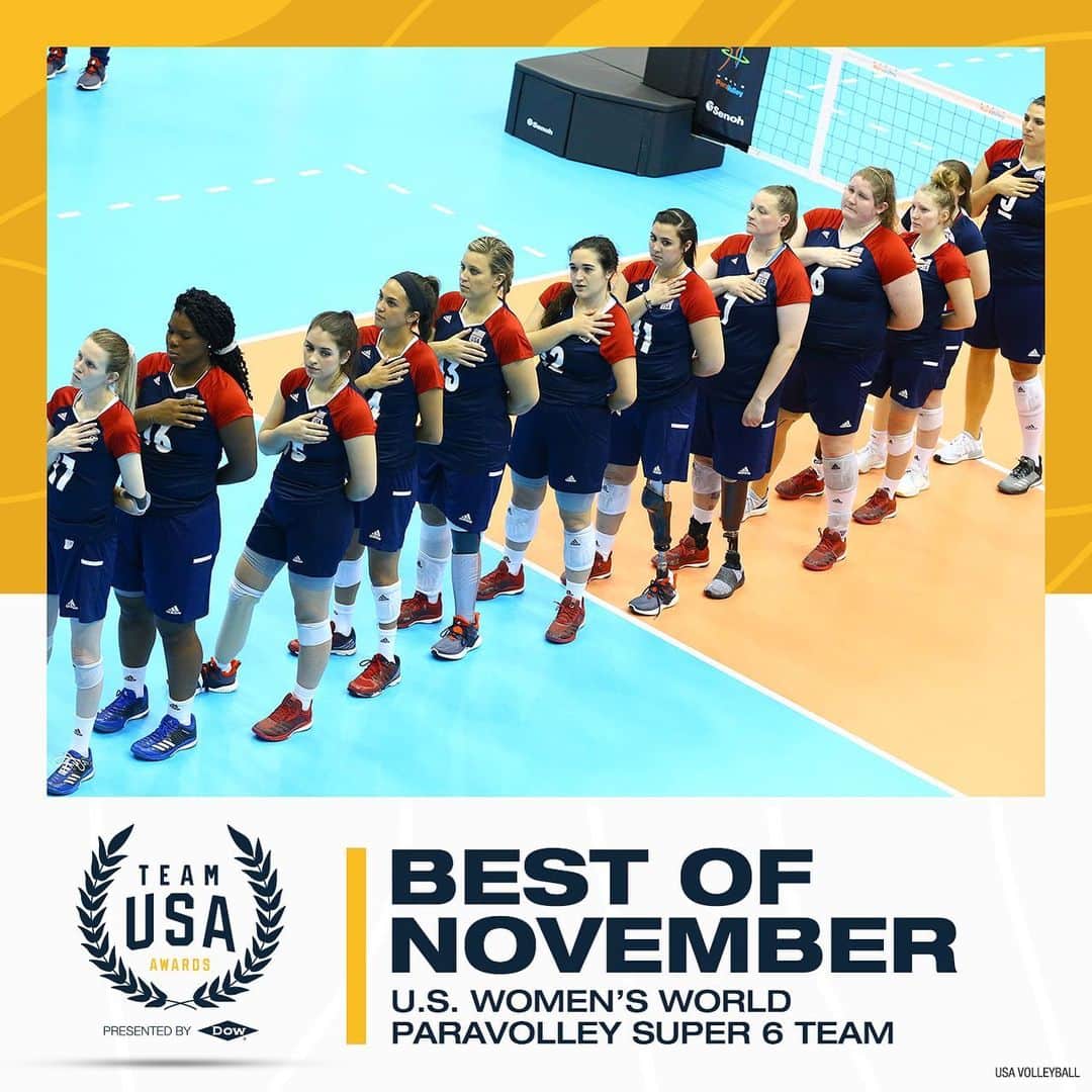 USA Volleyballさんのインスタグラム写真 - (USA VolleyballInstagram)「⏲️ to vote for U.S. Women's Sitting Volleyball Team as @teamusa’s Best of November Team of the Month. @usav_sitting_wnt selected finalist after winning 🥇 at @ParaVolley World Super 6 with 7-0 record last month to close out 2019 with a perfect 2⃣5⃣-0⃣ record.  Vote at http://www.teamusa.org/awards」12月5日 6時37分 - usavolleyball