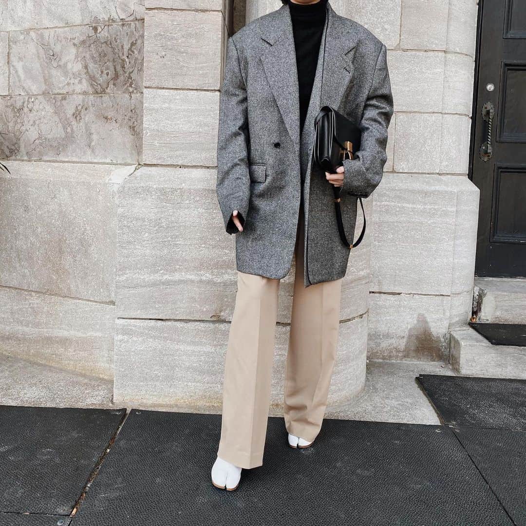 mixmatchisthekeyのインスタグラム：「oversize everything」