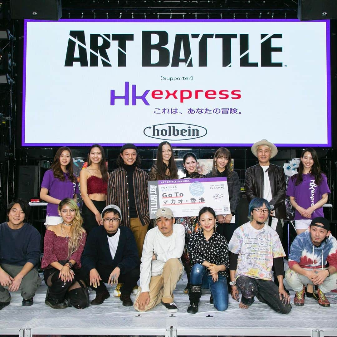 土屋アンナさんのインスタグラム写真 - (土屋アンナInstagram)「この間は福岡のART BATTLEにてゲストプレゼンターとして参加させて頂きました🐣💖 日本ももっとアート文化が身近になってこういうイベントが増えたら良いな〜😆💕💕💕 #ARTBATTLE」12月5日 12時10分 - annatsuchiya0311