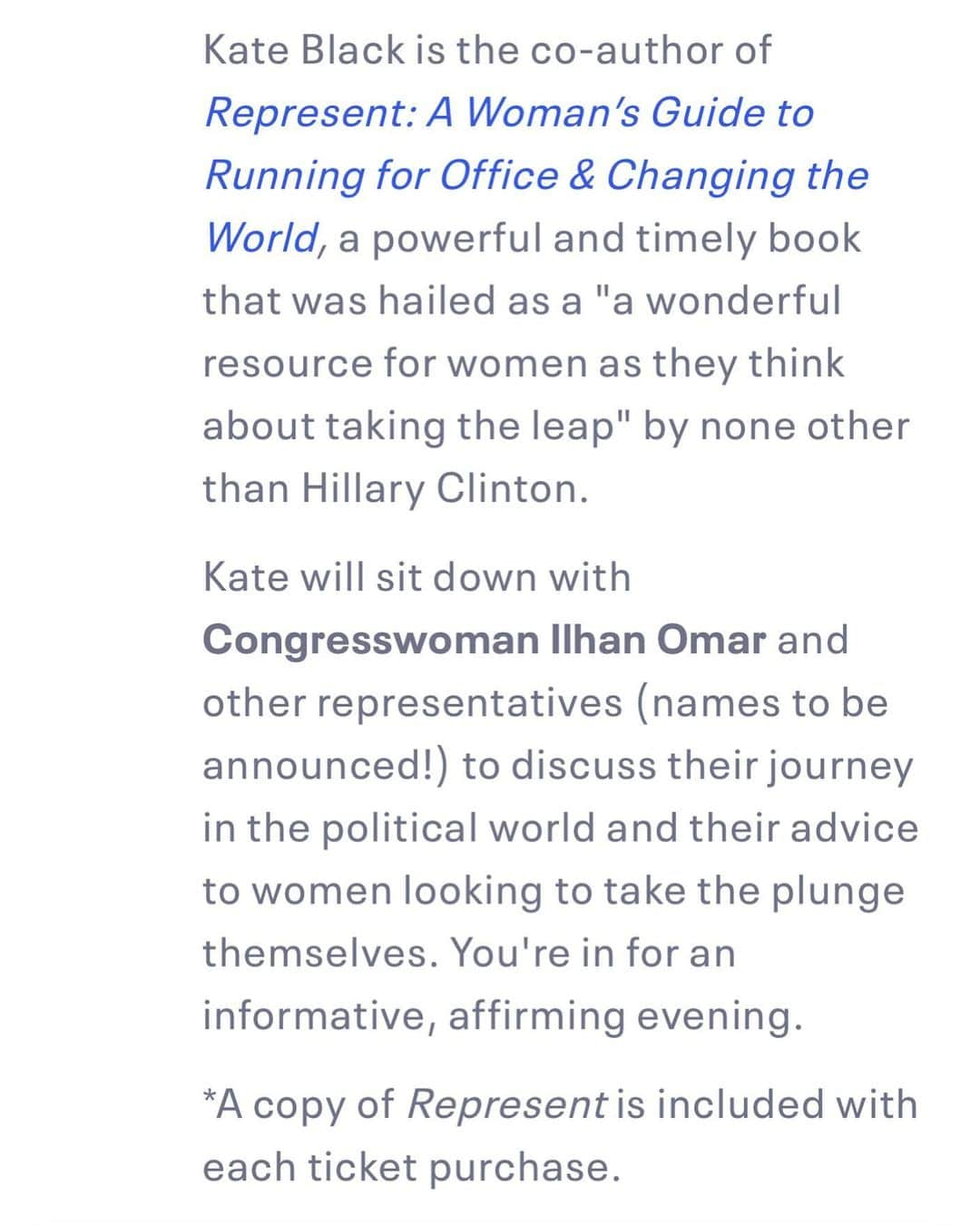 ジューン・ダイアン・ラファエルさんのインスタグラム写真 - (ジューン・ダイアン・ラファエルInstagram)「Okay so this event is going to be incredible.  Kate Black and Congresswoman Omar together!!!!! If you live in or around Dc go next Thursday! Link in bio..」12月5日 12時11分 - junediane