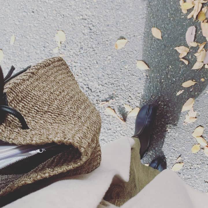 のインスタグラム：「落ち葉が…🍂 さてミーティングへ」