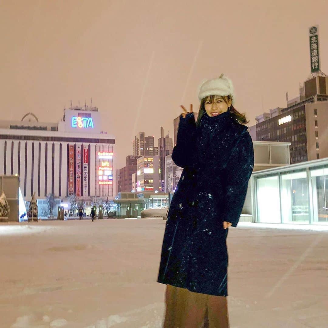 山下愛実（まなみるく）さんのインスタグラム写真 - (山下愛実（まなみるく）Instagram)「北海道ロケ✈︎着いた瞬間shot✌︎ #着いた瞬間#寒くてテンション上がった #数時間後#寒すぎて落ち込む #多分北海道投稿続きます」12月5日 12時52分 - manami_ymst