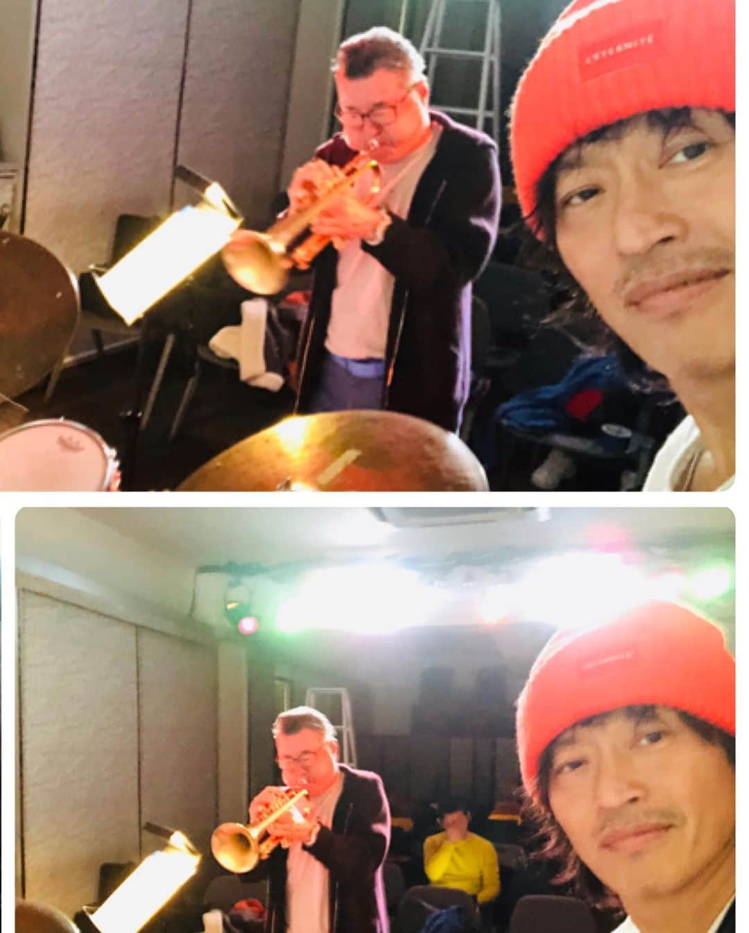 日野賢二さんのインスタグラム写真 - (日野賢二Instagram)「Today :Rehearsal w/Pop’s Terumasa Hino 日野皓正w/Josei(p;Soil&Pimp) Keiji Kishida(dr) For Tomorrow’s Gig in Ogikubo!!! 今日は:明日のリハーサルでした^_^」12月5日 15時47分 - jinobass