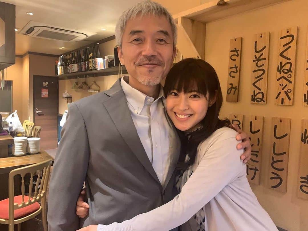 瀧本美織のインスタグラム：「10年ぶりにお逢いできた小市さん🌸🌸🌸 #頭取野崎修平 　#てっぱん 　#小市慢太郎 さん」