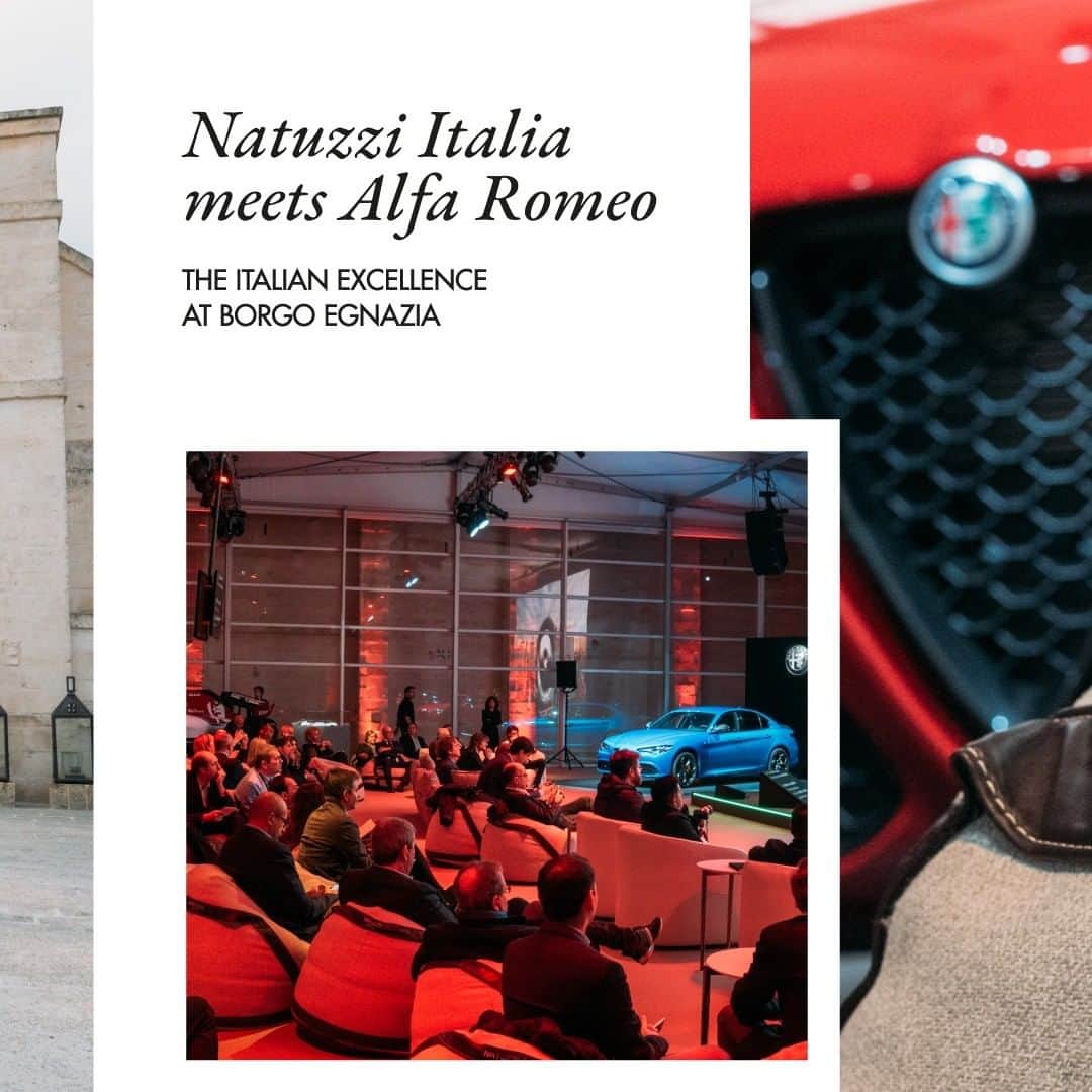 Natuzzi Officialさんのインスタグラム写真 - (Natuzzi OfficialInstagram)「To furnish the @alfaromeoofficial Media Drive main stage, the Natuzzi Italia chose Herman, the modular sofa characterized by metal elements that surround backrest and seat, a tangible sign of an aesthetic that uses modern materials according to Alfa Romeo style. #NewAlfaRomeoGiulia #NewAlfaRomeoStelvio #LaMeccanicaDelleEmozioni #Natuzzi #NatuzziItalia #comfort #elegance #design #lifestyle #style #furniture #homefurniture #madeinitaly #living #interiordesign #decor #furnituredesign #homedesign #inspiration #interior #instadesign #designlovers #italianstyle #homedecor #lovedesign #designers #designer」12月5日 20時00分 - natuzzi