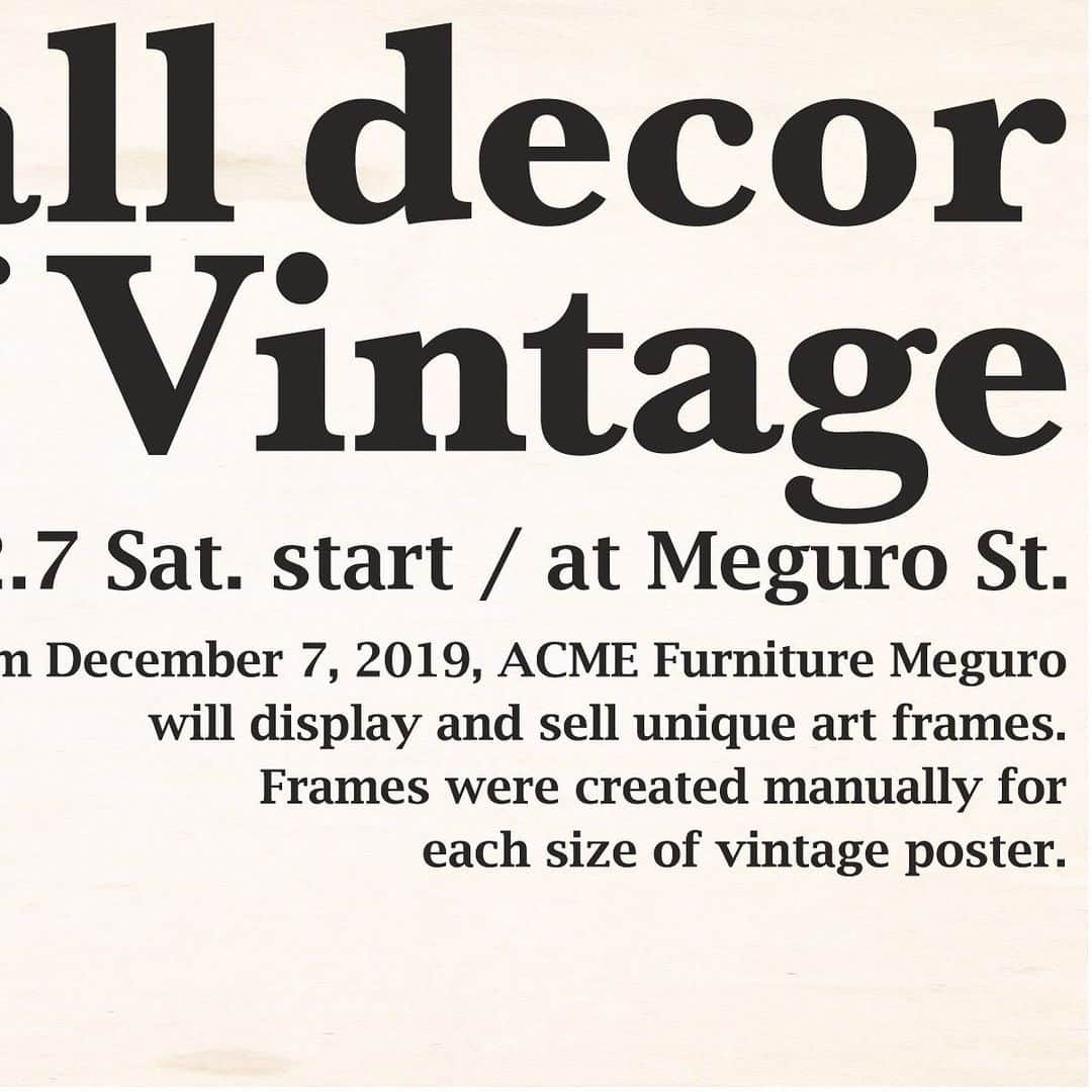 のインスタグラム：「12月7日よりACME Furniture 目黒店にて ﻿ ヴィンテージ ポスターの展示販売を行います。﻿ ﻿ アメリカで買い付けたポスター39枚を1点1点 ﻿ ポスターのサイズに合わせたフレームで額装。 ﻿ ﻿ フレームは国内の職人により、 ﻿ 手作業で作成されております。 ﻿ ﻿ ーーーーーーーーーーーーーーーーーー﻿ ﻿ 保健福祉省が発行したと思われる、毒ビンの誤用を喚起するポスター。 ﻿ 毒ビンが可愛らしいのはアメリカっぽく素敵です。 ﻿ W370 H455mm ﻿ ¥25,000 +tax」