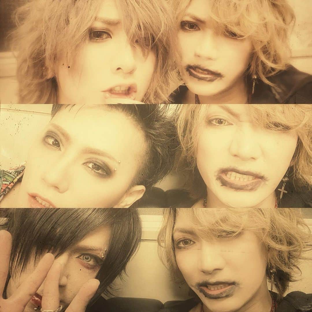 鋲のインスタグラム：「KHRYST＋の森羅万象ツアーが終わって数日。このツアーはプロフェッショナルな方に同行していただき実りある時間を過ごす事が出来ました。各地逢いに来てくれて有難う。﻿ 1218のラストまで宜しく！﻿ いくっちゃん、和春さん、氷龍と‼︎」