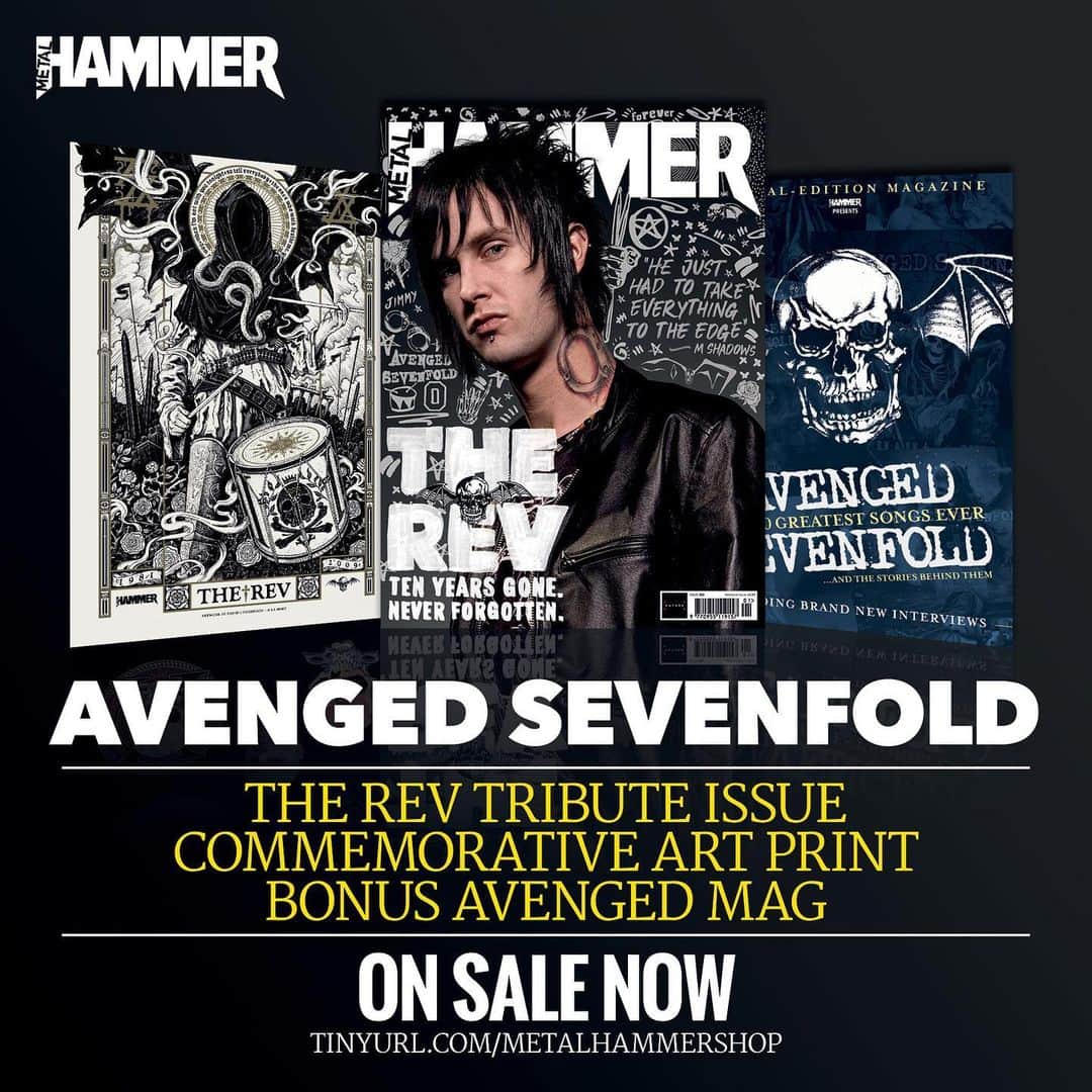 METAL HAMMERさんのインスタグラム写真 - (METAL HAMMERInstagram)「ON SALE NOW! Head to www.tinyurl.com/FindHammer to find your nearest copy or order online at www.tinyurl.com/BuyHammer (while stocks last) #AvengedSevenfold #A7X #TheRev」12月5日 20時50分 - metalhammeruk