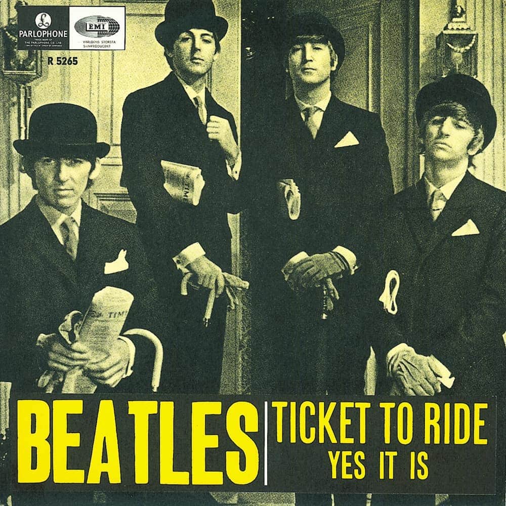 The Beatlesさんのインスタグラム写真 - (The BeatlesInstagram)「Ticket To Ride / Yes It Is single sleeve - Sweden, 1965 ➿ Photo © Apple Corps Ltd. ➿ @georgeharrisonofficial, @johnlennonofficial, @paulmccartney, @ringostarrmusic」12月5日 21時13分 - thebeatles