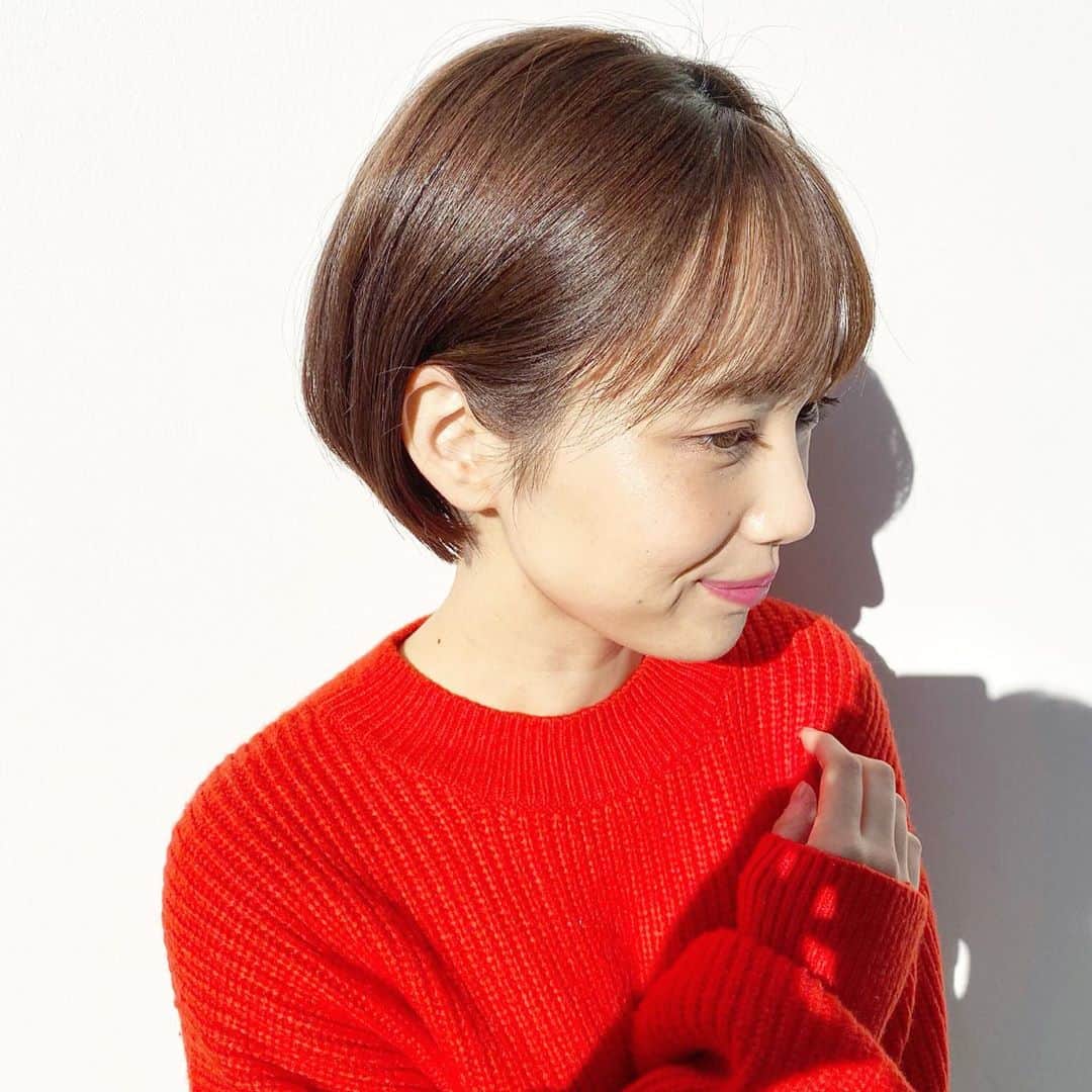 しばたあやなさんのインスタグラム写真 しばたあやなinstagram まるいショート みみかけてかわいい 前髪ありショート まるみ ショート ショートボブ ショートヘア ベリーショート ハンサムショート マッシュショート 耳かけショート シースルーバング