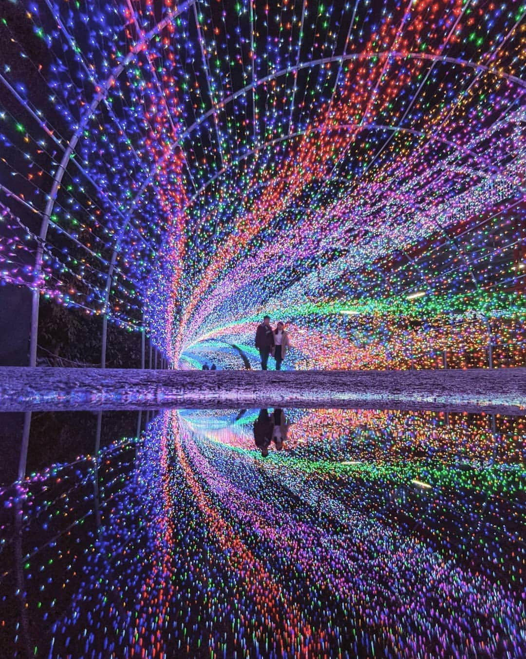 のインスタグラム：「Yomiuriland Tokyo  雨上がりのジュエルミネーション よみうりランド #Yomiuriland  #Tokyo #reflection #Japan #amusementpark #instagood #trip #jewellumination #illumination #pr」