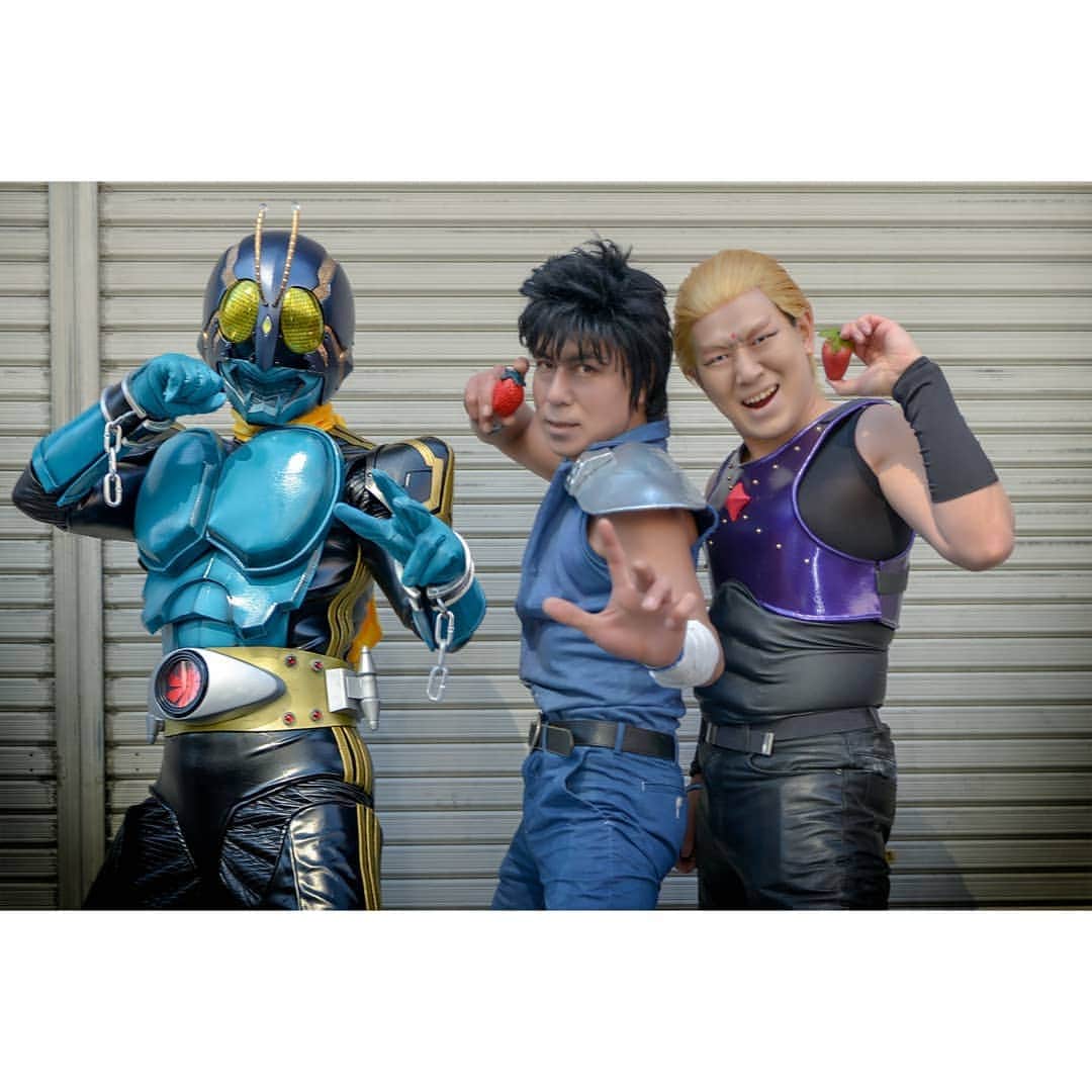 永崎遼のインスタグラム：「. Thank you for your time. Makasih yah sudah menonton. . #北斗の拳 #北斗の拳イチゴ味 #北斗の拳コスプレ #fistofthenorthstar #hokutonokencosplay #kenshirocosplay #仮面ライダー3号 #コスプレ #cosplay #cosplayer #kamenrider #kamenridercosplay #kamenridercosplayer #maskedrider #maskedridercosplay #maskedridercosplayer #toku #tokucosplay #tokusatsu #tokusatsucosplay #ガワコス #ミッチー #北斗神拳伝承者 #仮面ライダー #仮面ライダーコスプレ #日本橋ストリートフェスタ #ストフェス #特撮 #特撮コスプレ #特撮好きの人と繋がりたい」