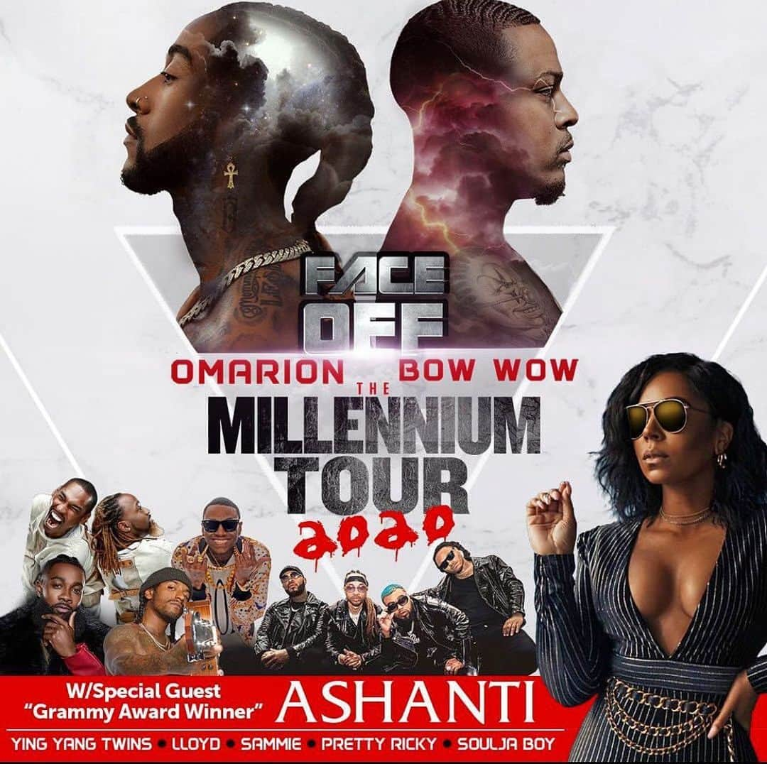 バウ・ワウさんのインスタグラム写真 - (バウ・ワウInstagram)「@omarion x Bow Wow pre-sale tickets are available now! #millenniumtour2020 ticket link in bio! See you in 2020!」12月5日 23時29分 - shadmoss