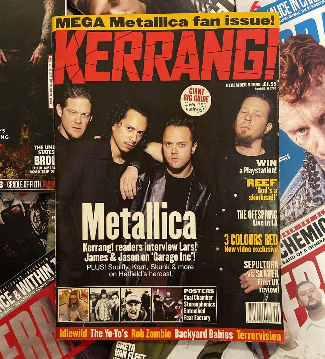 Kerrang!さんのインスタグラム写真 - (Kerrang!Instagram)「21 years ago today, Metallica invaded Kerrang! magazine. Did you have this issue? . . . #metallica #kerrangmagazine #kerrang #tbt #throwbackthursday」12月6日 0時33分 - kerrangmagazine_