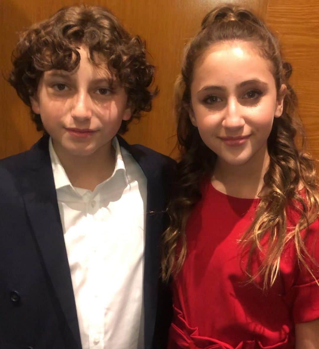 オーガスト・マトゥーロのインスタグラム：「Happy birthday @avakolker You are such a great friend! I can’t believe you’re a TEENAGER now! We’ve known each half of our lives 😱 ➡️ swipe for the #augva glow up」