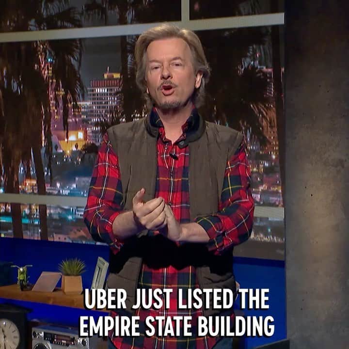 デヴィッド・スペードのインスタグラム：「Does this sound like a typical Uber call to you? @lightsout」
