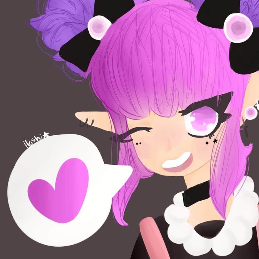 のインスタグラム：「Small gift-ish art for @multi_sans_attack as a thank you for showing my design love aha」