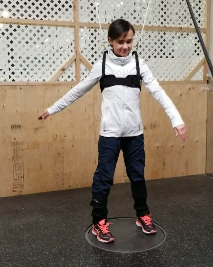 リュボーフィ・イリュシェチキナのインスタグラム：「Rrrrrrreeeeeadyyyyy for take ooooooooofffff ⬆️ 🔄 #spinner #spin #training #vestibular #rotation #fitness」