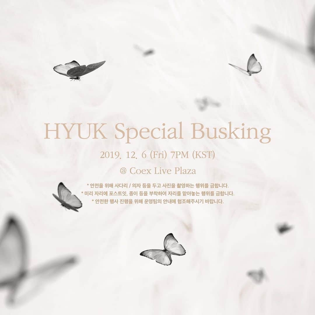 VIXXさんのインスタグラム写真 - (VIXXInstagram)「- HYUK SPECIAL BUSKING LIVE 2019. 12. 6 7PM (KST) @ Coex Live Plaza  #혁 #HYUK #Special_Busking🎤」12月6日 12時00分 - vixx_stargram