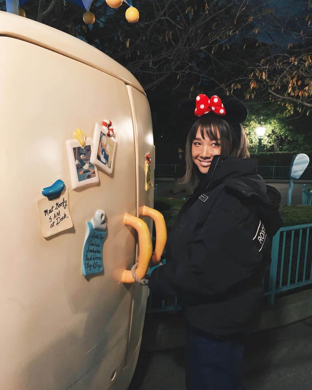 マイコ さんのインスタグラム写真 - (マイコ Instagram)「* いつか、開けたい。 アトラクションも好きだけど パーク内の遊び心に遊ばれたい派。 ・ ・ もう少しだけ Disney postします🙏w ・ ・ ・ ・ #disneyland#トゥーンタウン#ドナルド#ドナルドの冷蔵庫」12月6日 14時11分 - maicorori