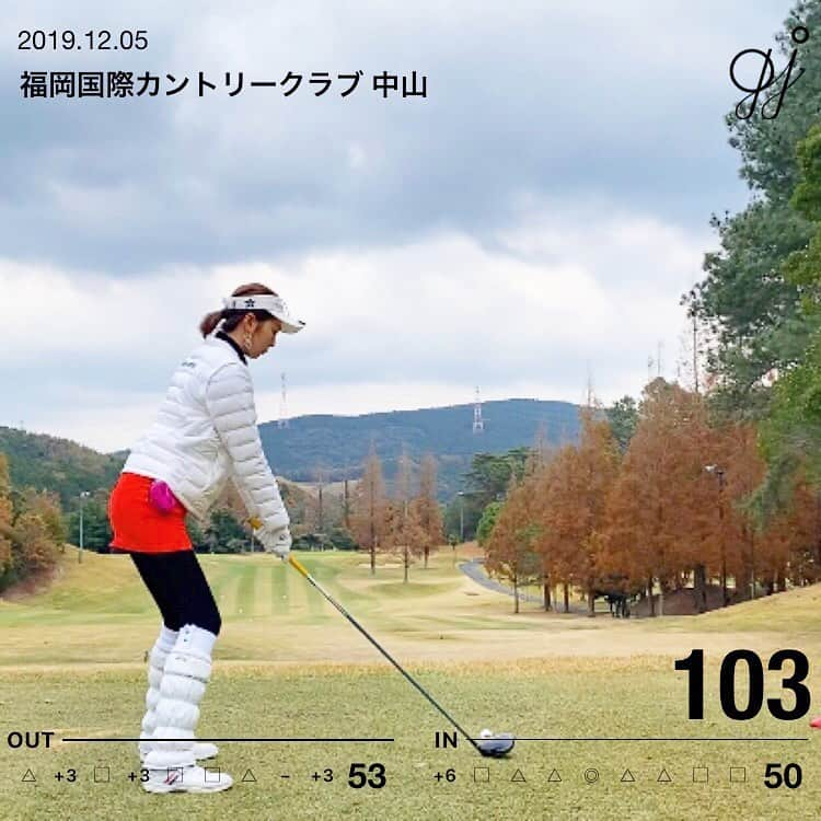 美舞さんのインスタグラム写真 - (美舞Instagram)「. . 10回目のラウンド ⛳️ 110から125を行ったり来たりして、 クラブを変えてやっと100台に 🤗！！ 100切りはまだまだ無理そう。 ボール消えたーって思ったら、 人生初イーグル 。 次経験できるのはいつでしょう ❣️笑 100切りいつできるかなぁーーー。 . #ゴルフ #ゴルフ女子 #福岡 #国際カントリー #ゴルフウェアーの仕事したい」12月6日 16時20分 - mibuki__.39