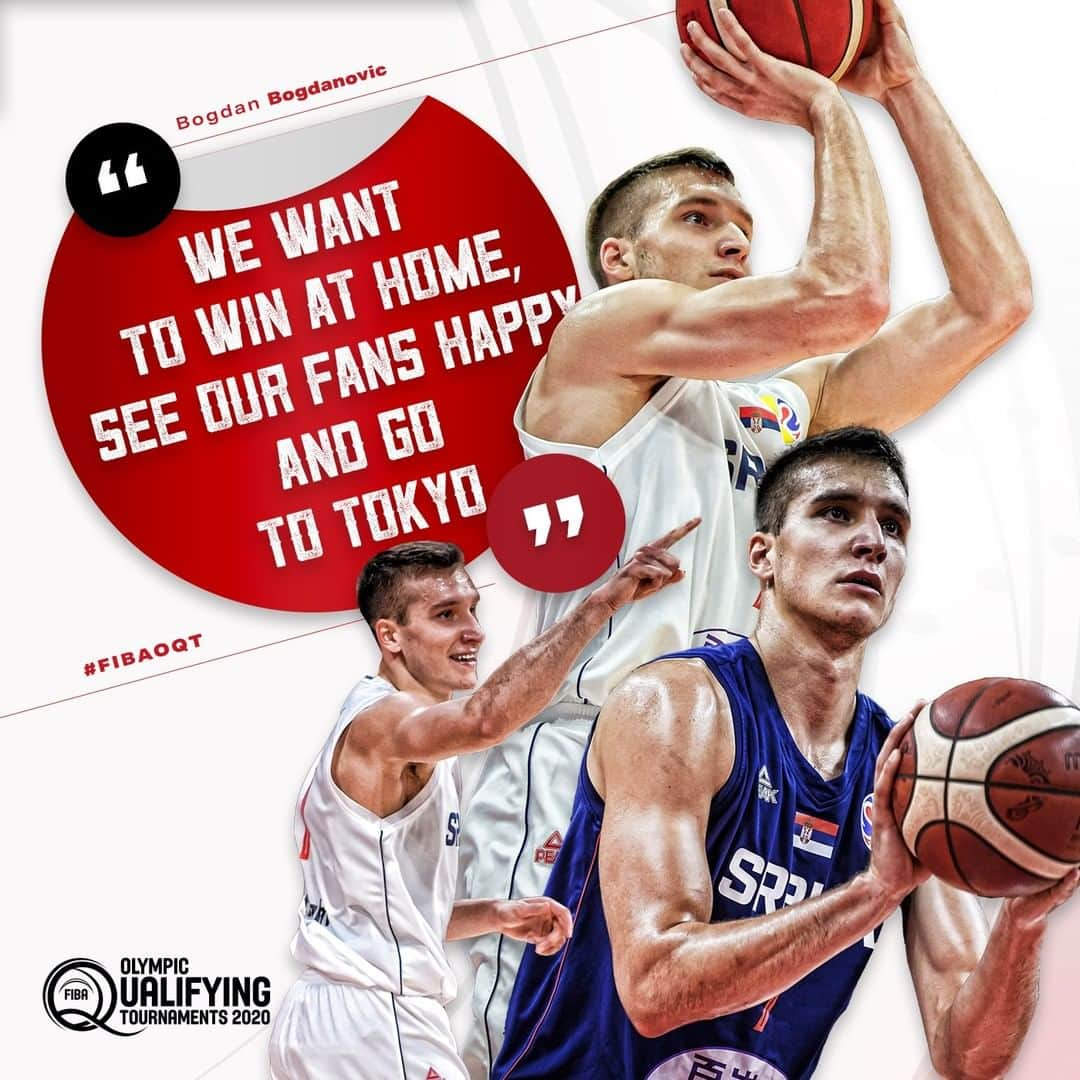 FIBAさんのインスタグラム写真 - (FIBAInstagram)「@BogdanBogdanovic is ready to write another great page of Serbia 🇷🇸's basketball history 🙌  #FIBAOQT」12月6日 23時23分 - fiba