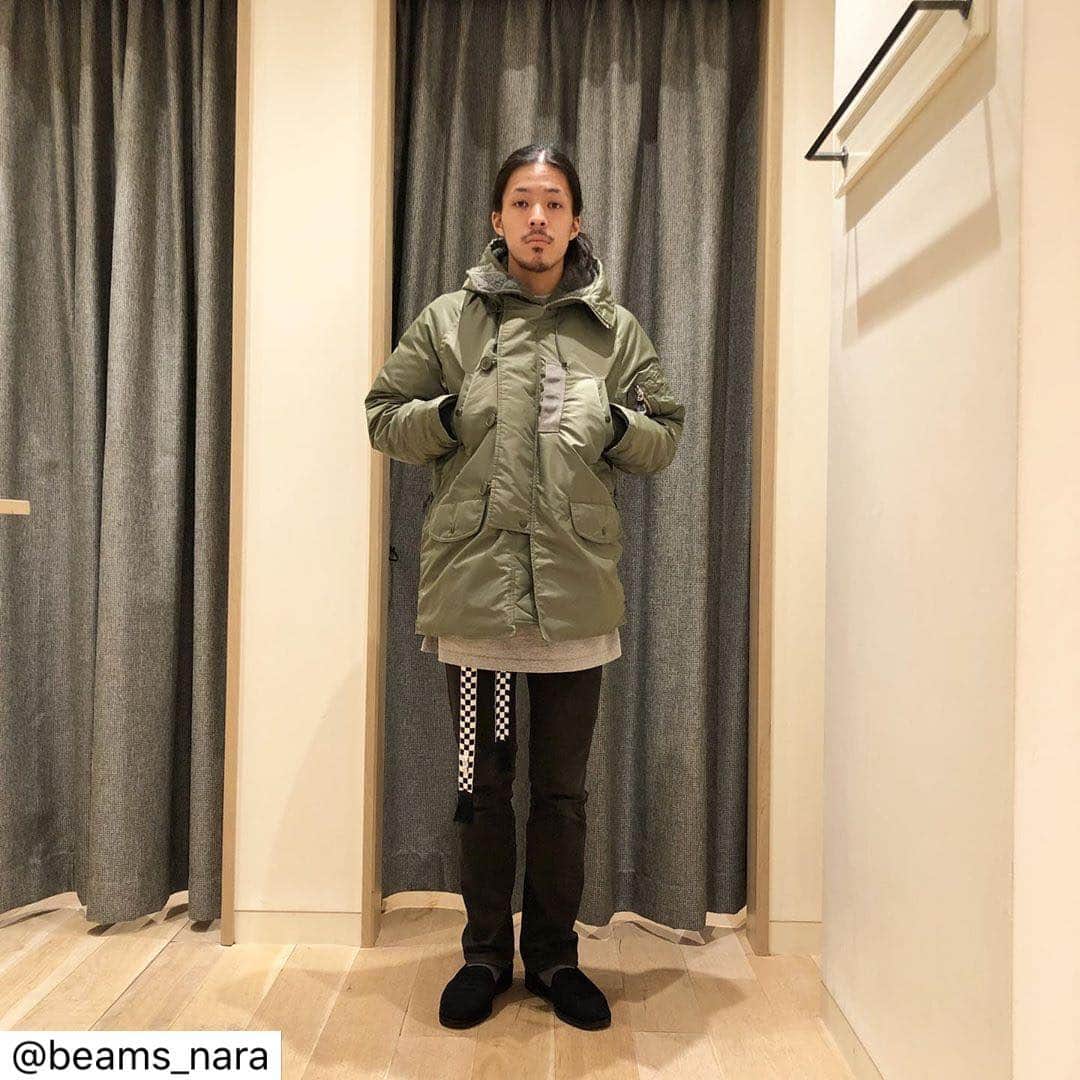 のインスタグラム：「BEAMS（1F）ならファミリー店 . STYLING Mens #beams#ビームス #beamsplus#ビームスプラス #raybeams#レイビームス #beamsboy#ビームスボーイ #beamst#ビームスティー #beams_nara#ビームス奈良 #大和西大寺#ならファミリー #ならファグラム #日本#japan#奈良#nara #奈良公園#鹿#大仏 #mensfashion #メンズファッション #newarrivals#19fw#19aw 只今、BEAMSオンラインサイトより店舗にて試着予約を承れます。 サイズに不安のあるお客様は是非ご活用ください。」