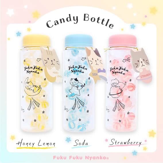 HAPiNSさんのインスタグラム写真 - (HAPiNSInstagram)「Fuku Fuku Nyankoの キャンディボトルが新登場✨😸 かわいいボトルの中には 日本の飴屋さんがつくった おいしい飴がつまってます♪ 個包装なのもうれしい♪ ギフトにもおすすめです✨☺️ 🍬チャチャ丸➡︎ハニーレモン風味 🍬ミケランジェロ➡︎ソーダ風味 🍬ハッチ➡︎ストロベリー風味 - ■Fuku Fuku Nyankoキャンディボトル ¥600+税 - #HAPiNS #ハピンズ #ハピンズ公式 #ハピンズオリジナル #ギフト雑貨のハピンズ #雑貨 #雑貨屋 #パスポートオリジナル #プチプラ #fukufukunyanko #ふくふくにゃんこ #キャンディボトル ※一部店舗にてお取扱いが無い場合がございます。御了承下さいませ。」12月7日 8時23分 - hapins_official