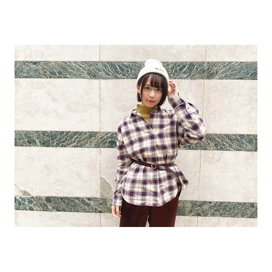 倉野尾成美さんのインスタグラム写真 - (倉野尾成美Instagram)「あっぷばーじょん😆 #チェックシャツ  #ニット帽」12月6日 23時43分 - noochan_1108