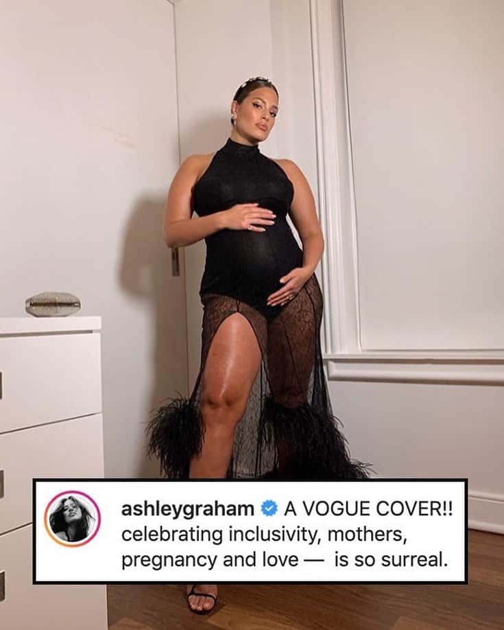 E! Onlineさんのインスタグラム写真 - (E! OnlineInstagram)「THIS 👏👏👏 Head to the link in our bio for the Vogue cover that made our jaws drop. (📷: @ashleygraham)」12月7日 0時13分 - enews