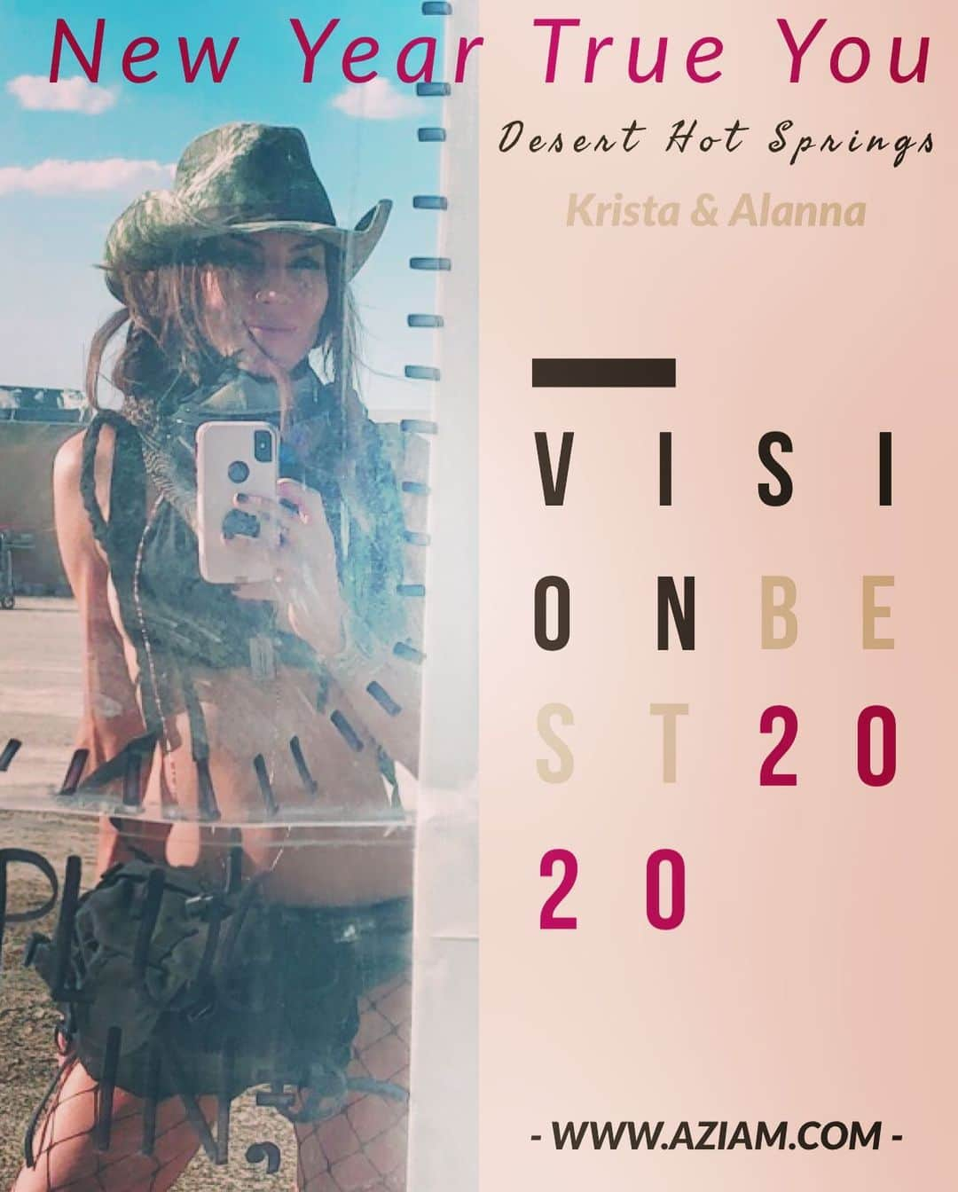 クリスタ・アレンさんのインスタグラム写真 - (クリスタ・アレンInstagram)「Update! NYE Vision Quest in the Desert almost filled up!  Here’s the Invite for your NYE Party!  Wanna come with me and Aziam Yoga and get your vision quest on in the desert? Say YES!  We are bringing in 2020 in such a fun and sexy way that will inspire your heart and awaken your inner bad ass!  The Gist: I’m co-headlining a vision quest retreat with @aziamyoga  in Desert Hot Springs.  The Goal: Getting your whiny butt into better alignment with your bad ass butt.  The Details: 3 Days at Hot Springs Resort Hotel, Yoga, live DJ,  breath work, meditation, Vision Best NYE Party under the stars,  three days of detox, a full juice and soup detox cleanse, Accommodations and New Moon Sound Healing and Vision Quest Modalities that will heighten your intuition, awaken your spirit and expand your consciousness, while meeting the best version of yourself to start living in 2020!  Bonus: A lot of laughter mixed with happy tears of gratitude! (My personal fave combo)  Extra Bonus: I’m giving a discount code this week to anyone who types in BADASS2020 -  You can also come just for NYE if you want to!  I got you!  We also have ride share options if you’re into that!  No excuses! Come!  Registration is limited so please go to Aziam.com and secure your place. (Link in Bio  #visionquest #yoga #desertlife #freedom #newyearseve #newyears #invitation #sexy #laugh #letsgo #letgo #iloveyou #kundalini #psychedelic #heal #recovery #newyearnewme #goals  #party #partytime #community」12月7日 3時25分 - kristaallenxo