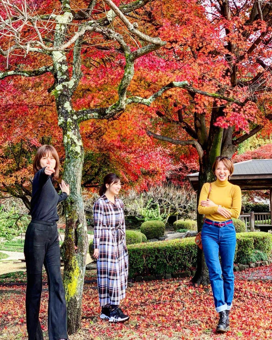 渡辺由布子さんのインスタグラム写真 - (渡辺由布子Instagram)「🍁 ・ Weekend getaway to #Karuizawa 🚗🏍 We could see the colorful leaves at the last minute🍂  #軽井沢 まで#週末サク旅 。 今年の#紅葉 もこれが最後のチャンスかな！ トンネルを抜けた瞬間、赤とオレンジの絶景が飛び込んで来て、うっとり。  #ドライブ #ツーリング #週末旅行  #女子旅  #紅葉狩り  #日本再発見  #あっちゃんのキメ顔  #ゲッチュ  #autumncolors  #autumnleaves  #autumn  #weekend #weekendgetaway  #drive  #uniqloginza  #uniqloginza2019fw  #DiscoverJapan ・ 📍 #Karuizawa #Nagano #🇯🇵」12月7日 17時04分 - watanabe_yuko