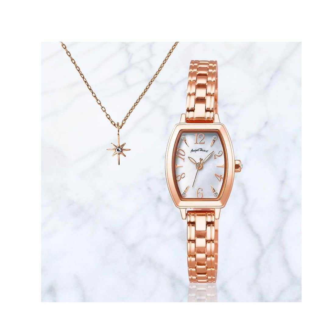 吉岡里帆さんのインスタグラム写真 - (吉岡里帆Instagram)「"angelheart"  私がイメージキャラクターを務める腕時計ブランド@angelheartwatchから、時計とペンダントがセットになったギフトボックスが発売されました！  時計の文字盤とペンダントにキラキラ輝くスワロをあしらった、クリスマスシーズンにぴったりなデザインです♥可愛いピンクのギフトボックス付きなので、大切な人へプレゼントにも✨この冬は@angelheartwatch の腕時計をアクセサリーと合わせて楽しんでください👼 #angelheart #エンジェルハート #時計」12月7日 10時13分 - riho_yoshioka