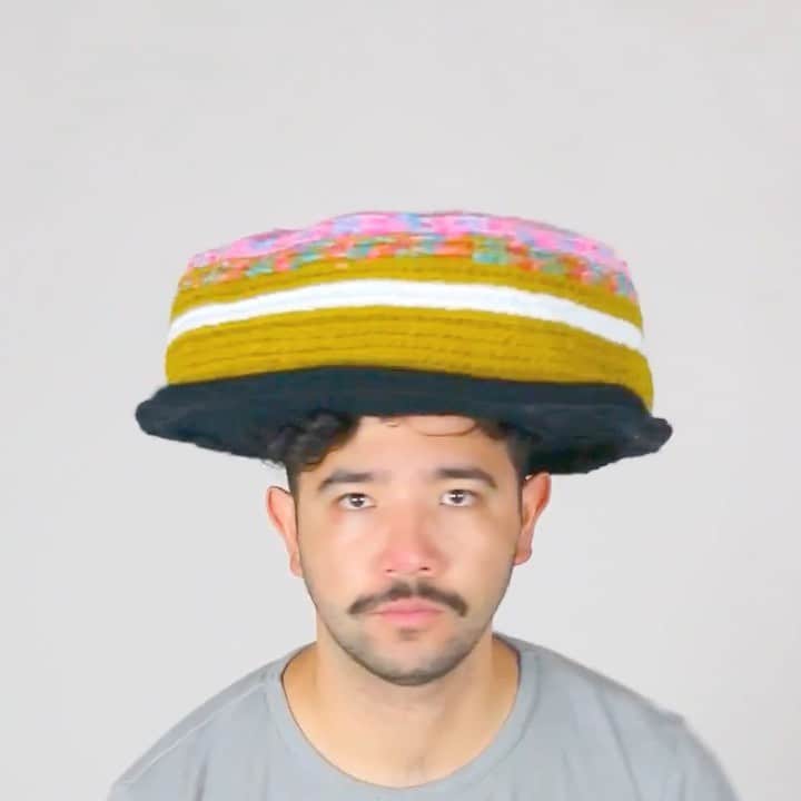 Phil Fergusonのインスタグラム：「@ChiliPhilly: Human Turntable.  So I’ve been having a bit of a break and the other day I set myself a challenge to make something in a day to be inspired again!  So I came out with this and remembered how much easier making hats is!  Anyway question, should I upload process videos? I did record the process on making something this easy but not sure if people care enough!  Anyway, hope you’re all well too!」