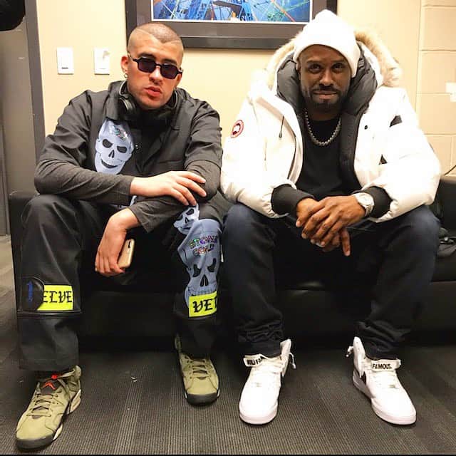 ファンクマスター・フレックスのインスタグラム：「Bad Bunny told me to turn the arena into a night club! He told me in Spanish via translator! 🤷🏿‍♂️ FunkFlex about to get on! Pow! @litdigitaldjs」