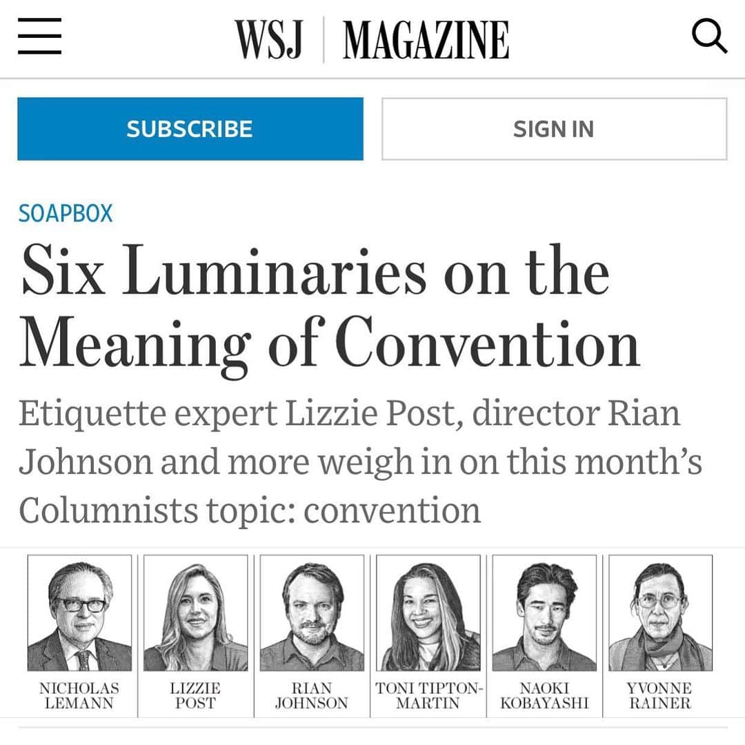 小林直己さんのインスタグラム写真 - (小林直己Instagram)「Thank you to @wsjmag . Such a privilege to be on The Columnist. The topic is “Convention”. （日本語は下）  I got to share my idea centering around this one  Japanese word “Kata（型）”. I hope it would be interesting for you.  ウォール・ストリート・ジャーナル・マガジンの紙面並びにデジタル版にて、『Convention（慣習）』についての、6人のコラムニストのうちの1人として掲載されています。  日本の『型（かた）』からインスパイアされた内容を話しました。  Wall Street Journal Magazine “The Columnnist - WSJ. asks six luminaries to weigh in on a single topic. This month: Convention.” https://www.wsj.com/articles/six-luminaries-on-the-meaning-of-convention-11573048131  #nicholaslemann  #lizziepost  #rianjohnson  #tonitiptonmartin  #yvonnerainer  #EXILE #三代目JSOULBROTHERS #三代目JSOULBROTHERSfromEXILETRIBE #三代目JSB #三代目 #3jsb #ldh #小林直己 #NaokiKobayashi  #Earthquakebird #netflix @netflixfilm  @netflix #tokyo #actor #asian #ネットフリックス #ネトフリ #映画 #アースクエイクバード #こんな日が来るとは #だから人生はおもしろい」12月7日 12時21分 - naokikobayashi_works