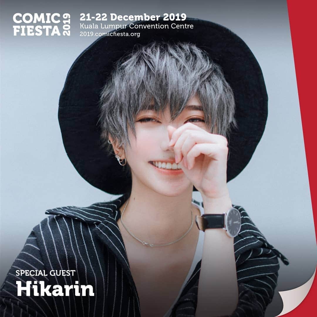 ひかりんのインスタグラム：「Surprise ! 💖 I'm so honored to be the guest of CF again this year ! But I'll also be in my booth similar to last year 🤗  For this special occasion , we have opened up  special afternoon tea as well as dinner dates events with hikarin on Fri Dec 20 .  Sign up will be open this week on all my social media so please be on the lookout !  Photo | @after.7 #comicfiesta」