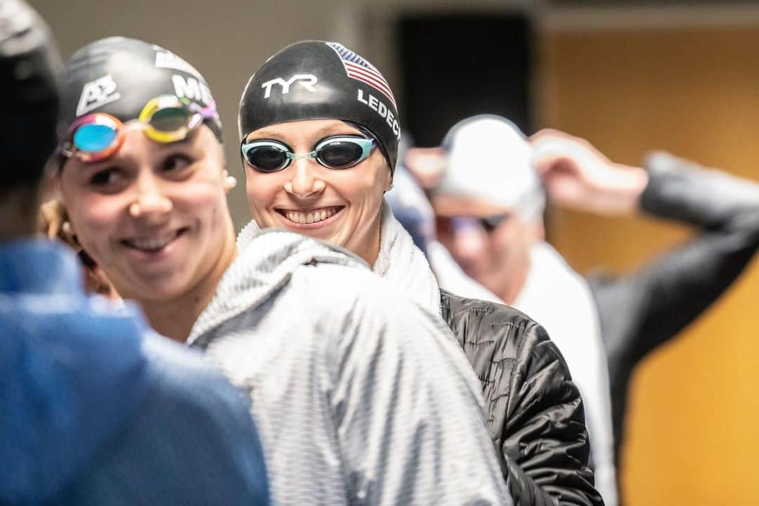 ケイティ・レデッキーさんのインスタグラム写真 - (ケイティ・レデッキーInstagram)「😏Game face ➡️ “time to race”😃 Final day of US Open!  1500 free tonight」12月8日 1時10分 - katieledecky