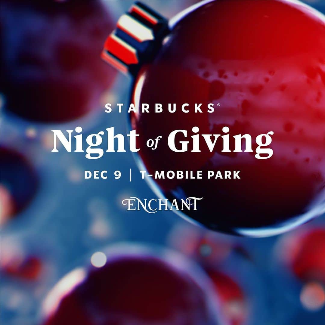 マックルモアーのインスタグラム：「Seattle! My friends with @enchantchristmas , @starbucks‬ and @marysplacewa are helping local unsheltered families make their way to permanent housing this holiday season with a Night of Giving. ‪On Monday, December 9th‬, proceeds from Enchant ticket sales and ice skate rentals will go directly to ‪Mary's Place‬. So, get your tickets to experience the World's Largest Christmas Light Maze at T-Mobile Park and join me in supporting this critical mission. Learn all about the good work ‪Mary's Place‬ is doing and get your Night Of Giving tickets at the link in my bio. ‪‬」