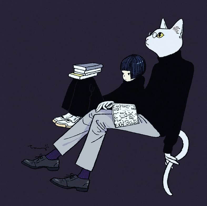 丹地陽子さんのインスタグラム写真 - (丹地陽子Instagram)「#illustration #artwork #cat」12月8日 5時46分 - yokotanji