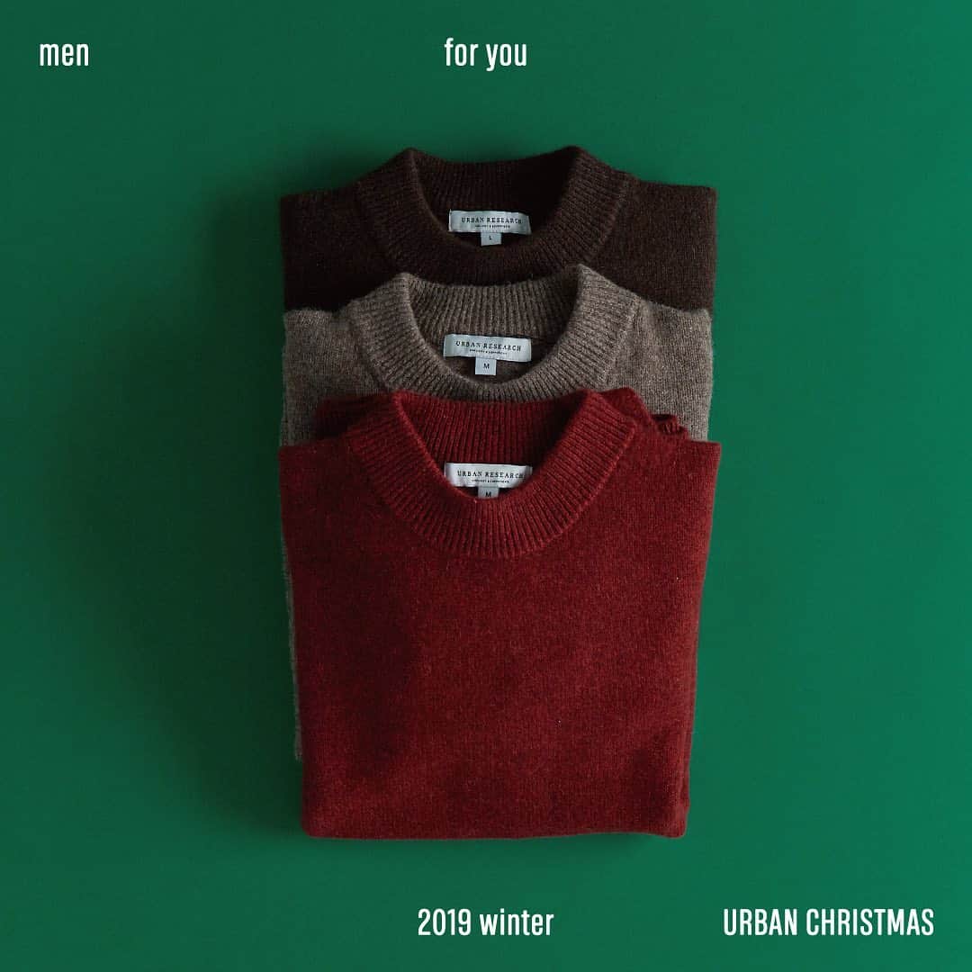 のインスタグラム：「-URBAN CHRISTMAS-﻿ for you…men﻿ ﻿ 大切なヒトたちへの“for you”ギフトだけでなく、この1年頑張った自分への“for me”ギフトも選んでみてはいかがですか?﻿ ﻿ あなたにも、わたしにも、心が豊かになるオクリモノを🎁﻿ ﻿ ﻿ #urbanresearch﻿ #アーバンリサーチ ﻿ #urbanchristmas﻿ #urbanchristmas2019」
