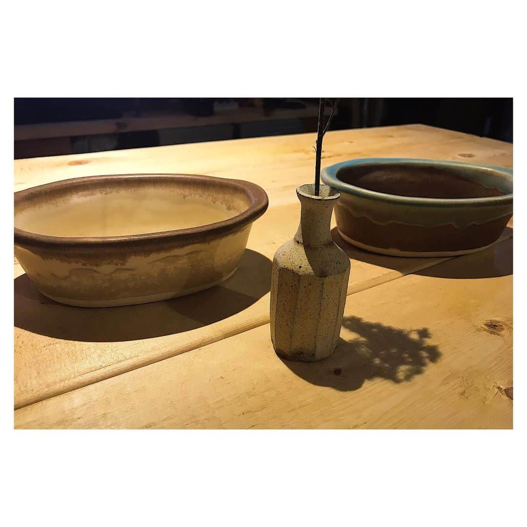 二見悠さんのインスタグラム写真 - (二見悠Instagram)「冬に最適なグラタン皿と一輪挿し」12月8日 20時40分 - number23