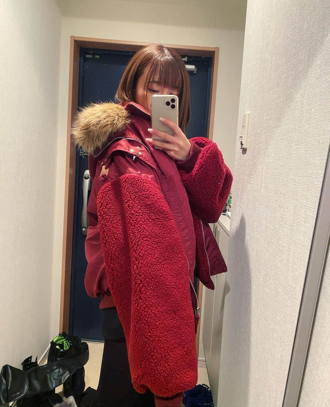 歩乃華（ほのらん）さんのインスタグラム写真 - (歩乃華（ほのらん）Instagram)「あうたーかわいすぎ、ぼるどーハマりすぎ、てかこれ即買いすぎ、鏡にホコリつきすぎ、」12月8日 13時14分 - honoka7000