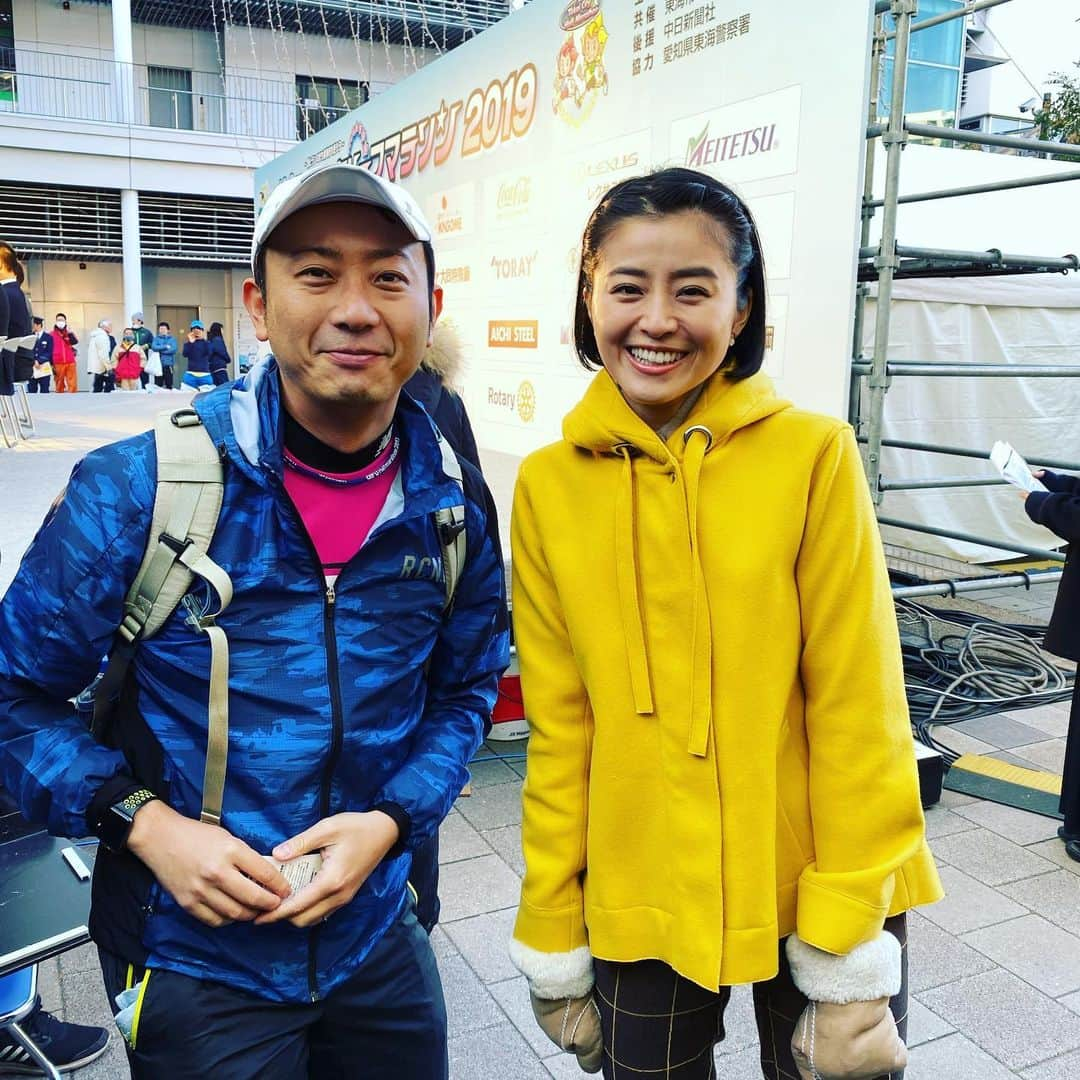 倉橋友和さんのインスタグラム写真 - (倉橋友和Instagram)「#メーテレ #デルサタ でおなじみの#鈴木ちなみ さんが大会ゲストでした。会場を盛り上げてくれたおかげで、私も無事に完走することが出来ました🙌 #東海市ハーフマラソン #ハーフマラソン #マラソン #アナウンサー #倉橋友和」12月8日 13時41分 - nbn_kurahashi