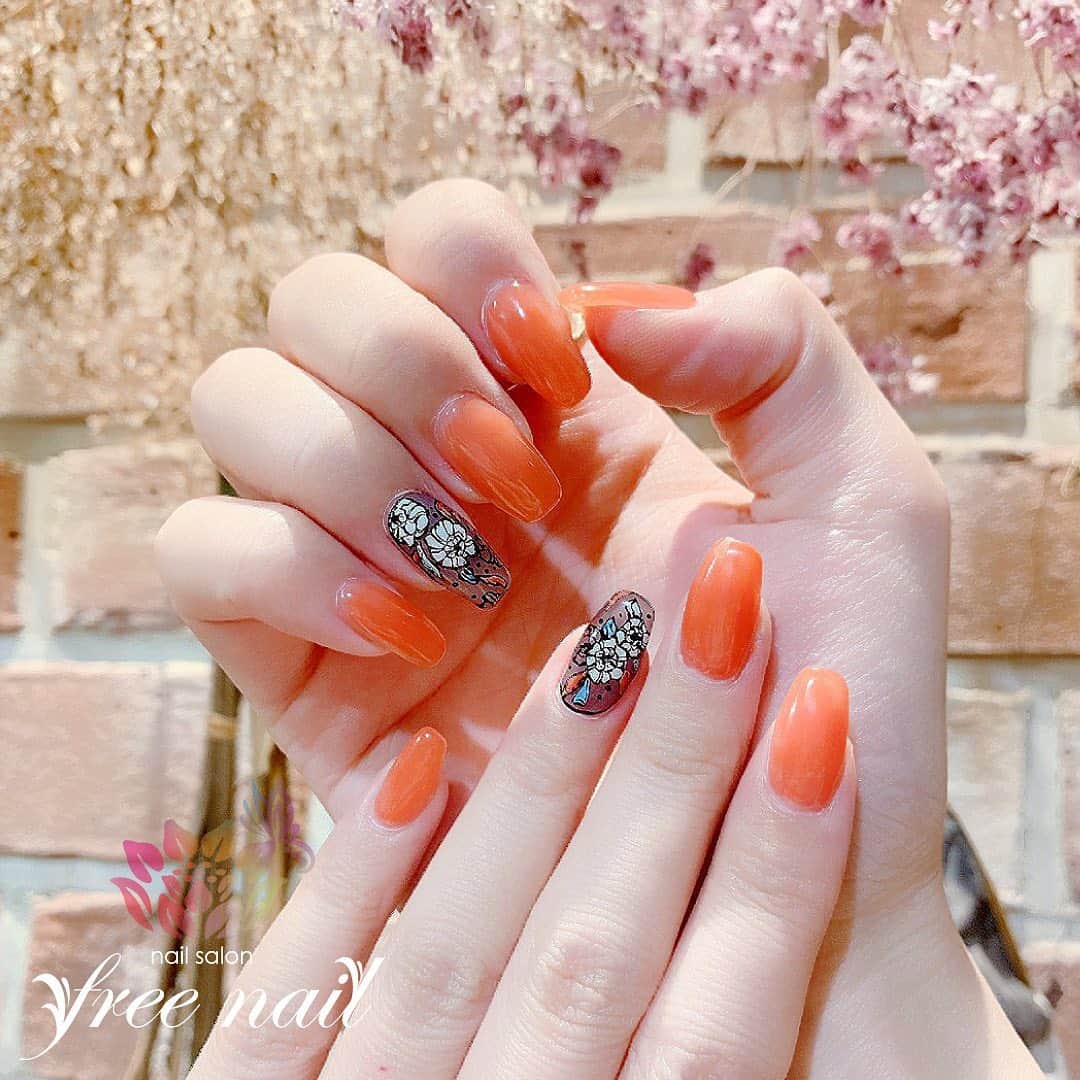 Free Nail フリーネイルさんのインスタグラム写真 Free Nail フリーネイルinstagram Nails Art By Freenail 素敵なネイルで毎日をハッピーに ネイルアート ジェルネイル ネイルサロン 大阪ネイルサロン ネイルデザイン ネイルチェンジ フラワー