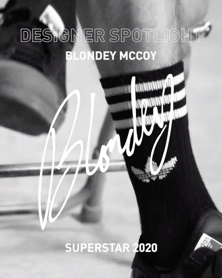 のインスタグラム：「@Blondey speaks to the design process of his upcoming fully skateable #adidasSUPERSTAR, releasing in adidas stores and online from December 14th. . See more at adidas.com/Blondey」